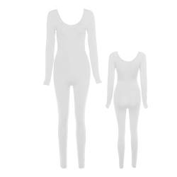 Workout-Jumpsuits für Damen,Langarm-Jumpsuits für Damen, Einfarbiger sexy Yoga-Overall mit hoher Taille, Einfarbiger, hochelastischer Trainings-Body mit hoher Taille für Herbst und Winter Gruwkue von Gruwkue