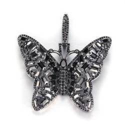 Gu Feng Halskette Hip Hop Zirkon Schmetterling Unisex Schlüsselbein Kette Mode Schmuck von Gu Feng