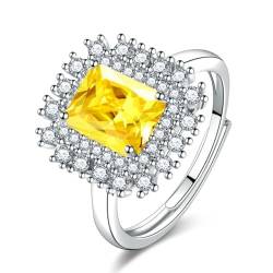 Gu Feng Luxus Baguette Zirkon Ring Offener weiblicher Ring von Gu Feng
