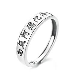 Gu Feng Ring S925 Sterlingsilber Retro Persönlichkeit offener Ring Männer und Frauen von Gu Feng