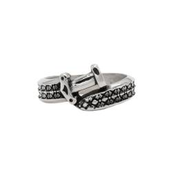 Gu Feng Schmuck Persönlichkeit Retro Punk Dolch Schwert Herren Titan ring von Gu Feng