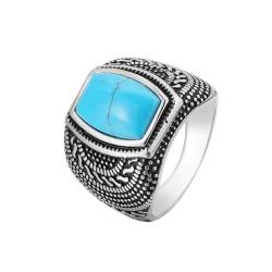 Gu Feng Schmuck Vintage Edelstein Herren Titan Stahl Ring von Gu Feng