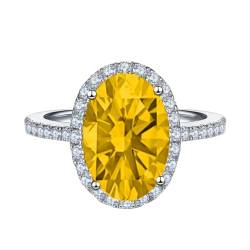 Gu Feng ovaler Kristall Zirkonia Ring Luxus Temperament Ring Frauen von Gu Feng