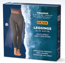 Guam Women's Slim Nacht, Anti-Cellulite Leggings Meeresalgen, FIBRAMAR-Gewebe, mit schlankmachender und straffender Wirkung, Made in Italy, Farbe Grau, Taglia S/M (42-44) von Guam