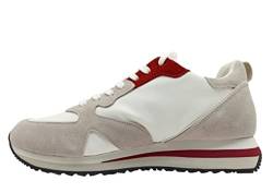 GUARDIANI Agm220000 Weiß Mehrfarbig Sneakers Herren Sportschuhe Weiß Rot Grau, Weiß, 43 EU von Guardiani
