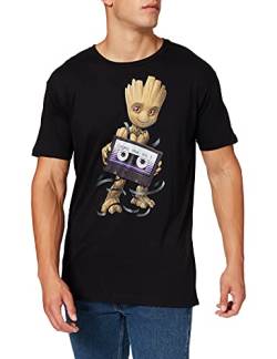 Guardians Of The Galaxy Herren T-Shirt MEGUGACTS084, Schwarz, XXL von Guardians Of The Galaxy