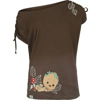 Guardians Of The Galaxy T-Shirt - Groot - S bis XXL - für Damen - Größe M - braun  - EMP exklusives Merchandise! von Guardians Of The Galaxy