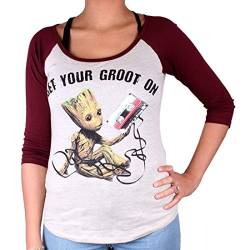 Guardians of the Galaxy 2 - Premium Damen 3/4 Arm Longsleeve - Groot On (S-L) (M) von Guardians of the Galaxy 2