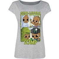 Guardians of the Galaxy Cute Little Scamp Damen Loose-Shirt grau meliert von Guardians of the Galaxy