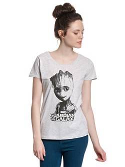 Guardians of the Galaxy Groot Frauen T-Shirt grau meliert L von Guardians of the Galaxy