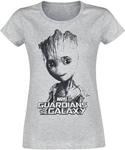 Guardians of the Galaxy Groot Frauen T-Shirt grau meliert XXL von Guardians of the Galaxy