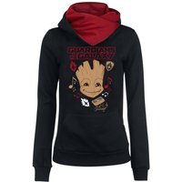 Guardians of the Galaxy Music Damen Schalkragenpullover schwarz/rot von Guardians of the Galaxy