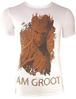 T-Shirt I AM Groot, weiß (M) von Guardians of the Galaxy