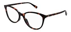 Gucci Brillen GG1359O Havana 54/16/140 Damen von Gucci