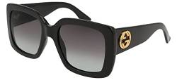 Gucci GG0141SN Black/Grey Shaded 53/20/140 Damen Sonnenbrillen von Gucci