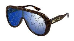Gucci GG1370S Havana/Blue Logo 99/1/140 Herren Sonnenbrillen von Gucci