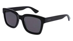 Gucci Herren GG0001S 001 Sonnenbrille, Schwarz (Black/Smoke), 52 von Gucci