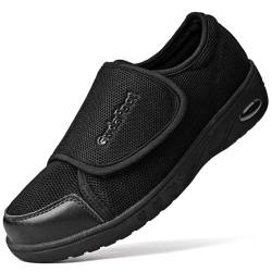 GudaFoot Diabetiker-Schuhe für Damen, mit verstellbarem Klettverschluss, leicht, für Ödeme, Plantarfasziitis, Ballenzehen, Arthritis, Neuropathie, breite Breite, geschwollene Füße, Boden, Mast und von GudaFoot