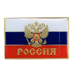 Gudeke Russland russisch Land Flagge Brosche Revers Anstecker Russisches Reichs-Flagge Abzeichen für Herren von Gudeke