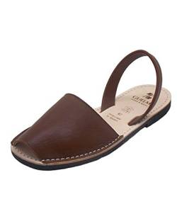 Authentische Menorca Sandalen Herren, Avarcas Leder - Guelmi, Farbe Leder, 44 von Guelmi shoes