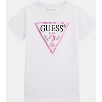 T-Shirt Logodreieck Metallic-Optik von Guess Kids