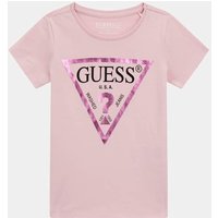 T-Shirt Logodreieck Metallic-Optik von Guess Kids