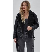 Bikerjacke Mit Kunstfell von Guess Originals