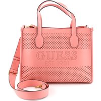 GUESS Katey Henkeltasche Lochmuster Pink von Guess