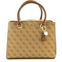 GUESS Noelle Handtasche mit Riemen Latte Logo/Brown von Guess