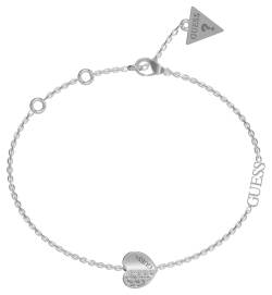 Guess JUBB03036JWRH Damen-Armband Herz Pave Silberfarben von Guess