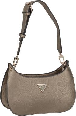 Guess Meridian Mini Top Zip Shoulder Bag  in Gold (2.9 Liter), Schultertasche von Guess