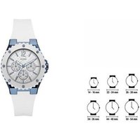 Guess Quarzuhr Guess Damen-Armbanduhr Silikon W0149L6 39mm Quarzuhr weiß von Guess