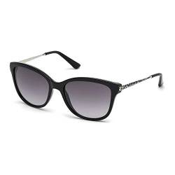 Guess Unisex-Erwachsene GU7469 01D 56 Sonnenbrille, Schwarz (Nero Lucido/Fumo Polar) von Guess