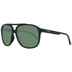 Guess Unisex Gf5084 6002n Sunglasses, Schwarz matt/Grün, One Size von Guess