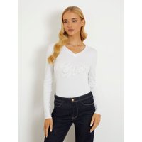 Pullover Mit Strass-Frontlogo von Guess