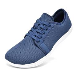 Gugifcto Barfußschuhe Weit Zehenschuhe - Minimalistische Barfuß Sneaker Mit Zero-Drop Sohle für Damen und Herren NavyBlue 37 von Gugifcto