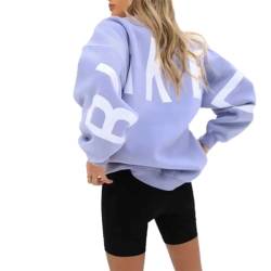 GuiSoHn Backprint Hoodie for Damen Oversize Pullover Mit Kapuze Sport Gym Athletic Sweatshirt Baggy Soft Kapuzenpullover Tee Tops Shirts Sportbekleidung von GuiSoHn