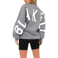 GuiSoHn Backprint Hoodie for Damen Oversize Pullover Mit Kapuze Sport Gym Athletic Sweatshirt Baggy Soft Kapuzenpullover Tee Tops Shirts Sportbekleidung von GuiSoHn