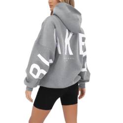 GuiSoHn Backprint Hoodie for Damen Oversize Pullover Mit Kapuze Sport Gym Athletic Sweatshirt Baggy Soft Kapuzenpullover Tee Tops Shirts Sportbekleidung von GuiSoHn