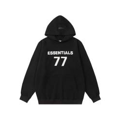 GuiSoHn Essentials Hoodie, Pure Cotton Double Line Glued 3D Letters Hip Hop Couples Pullover Sportswear, Unisex Fleece Pure Cotton with Hood von GuiSoHn