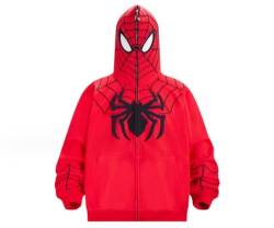 GuiSoHn Y2k Zip Up Hoodie Spider Young Hooded Jacket Hallowee von GuiSoHn