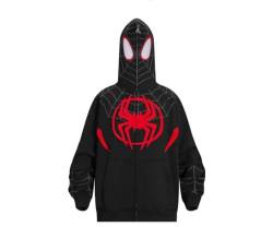 GuiSoHn Y2k Zip Up Hoodie Spider Young Hooded Jacket Hallowee von GuiSoHn