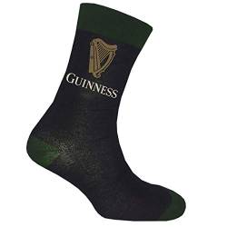 Black Guinness Socks With Bottle Green Trim And Label Harp Design von Guinness