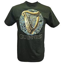 Bottle Green Guinness T-Shirt Irish Harp Blue Celtic Gr. XXXL, Grün, Blau von Guinness