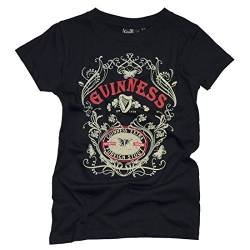 Guinness Damen BLK Guin Butterfly T T-Shirt, Schwarz (Schwarz Schwarz), X-Large von Guinness