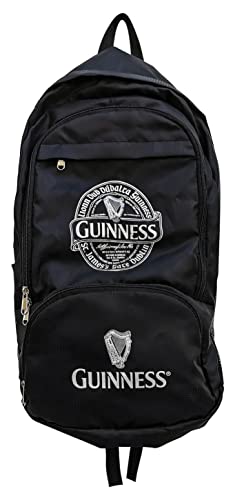 Guinness Faltbarer Rucksack – St. Jamses Gate-Design, Schwarz , One size von Guinness