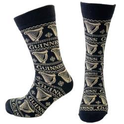 Guinness Harfen-Socken, Schwarz/Gold, Schwarz , Einheitsgröße von Guinness