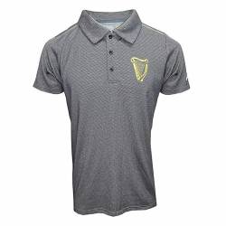 Guinness Harp Tape Performance Poloshirt für Herren, Schwarz, schwarz / grau, XXL von Guinness