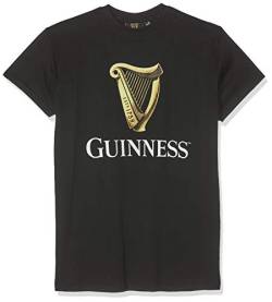 Guinness Herren BLK Guin HARP R/N T T-Shirt, Schwarz (Black Black), L von Guinness