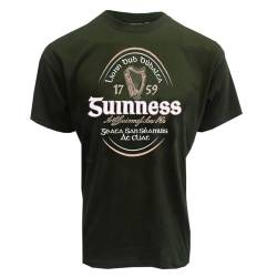 Guinness Irish Label Bottle Green T-Shirt, flaschengrün, L von Guinness